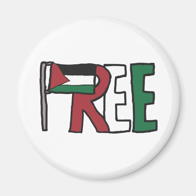 Free Palestine Magnet (Front)