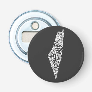 Free Palestine map and flag فلسطين Bottle Opener