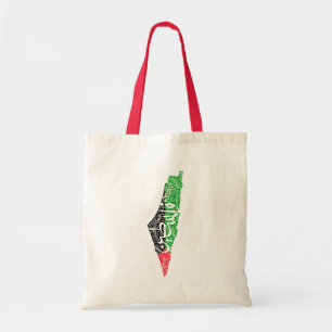 Free Palestine map and flag فلسطين Tote Bag