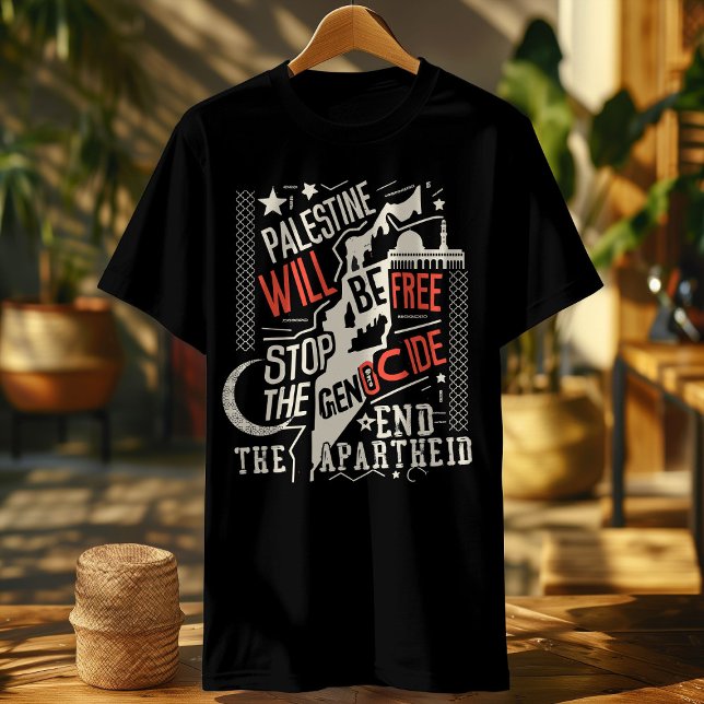 free palestine mens tshirts end apartheid  (Creator Uploaded)