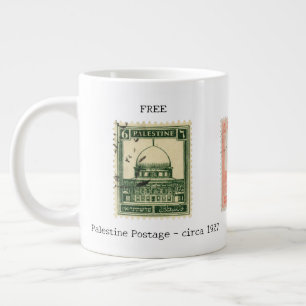 Free Palestine Mug   Historic Palestine Stamps