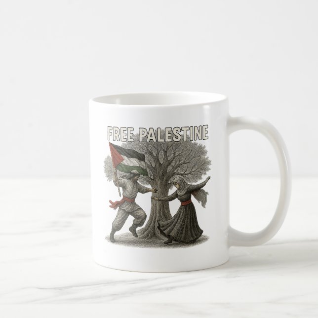 Free Palestine Mug – Roots of Resistance (Right)