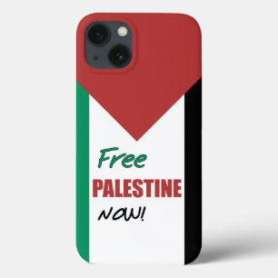 Free Palestine Now Palestinian Flag iPhone 13 Case