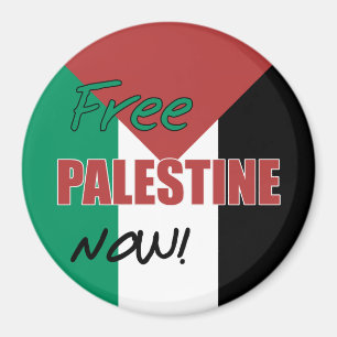 Free Palestine Now Palestinian Flag Magnet