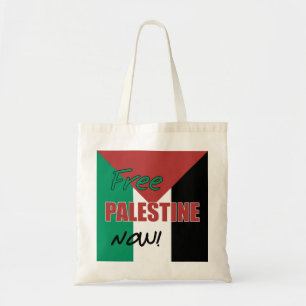Free Palestine Now Palestinian Flag Tote Bag
