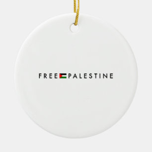 Free Palestine Ornament