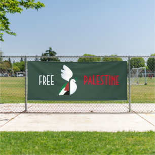 Free Palestine Outdoor Banner – Human Rights Aware