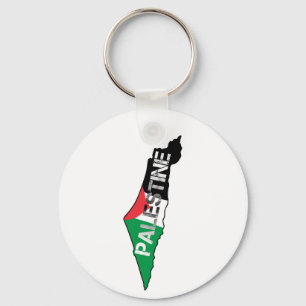 Free Palestine Palestine Flag on Palestine Map Key Ring