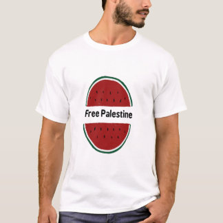  Free Palestine, Palestine flag, watermelon colour T-Shirt