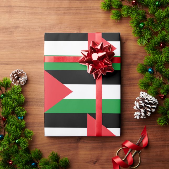 FREE PALESTINE PALESTINE FLAG WRAPPING PAPER (Holiday Gift)