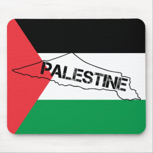 Free Palestine Palestine Map on Palestine Flag Mouse Mat