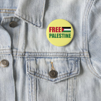 Free Palestine Palestinian Flag Gaza 6 Cm Round Badge