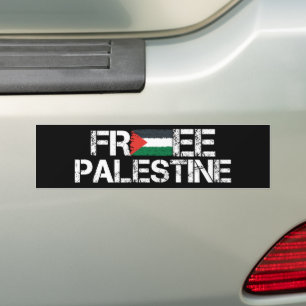 Free Palestine Palestinian Freedom Flag Bumper Sticker