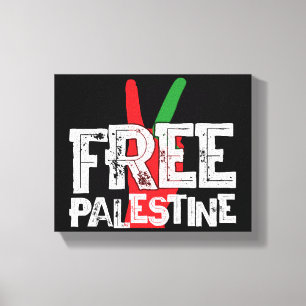 Free Palestine Palestinian Patriotic Ceasefire Tee Canvas Print
