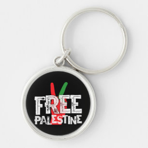 Free Palestine Palestinian Patriotic Ceasefire Tee Key Ring