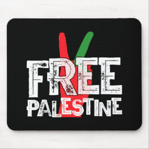 Free Palestine Palestinian Patriotic Ceasefire Tee Mouse Mat