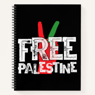 Free Palestine Palestinian Patriotic Ceasefire Tee Notebook