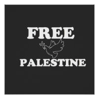 Free Palestine peace dove