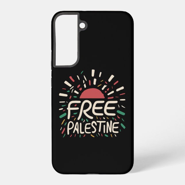 Free Palestine Peace Palestine Gaza Free Jerusalem Samsung Galaxy S22+ Case (Back)