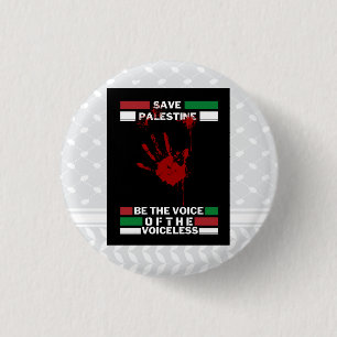 Free Palestine Pin Button in Palestine Flag Theme