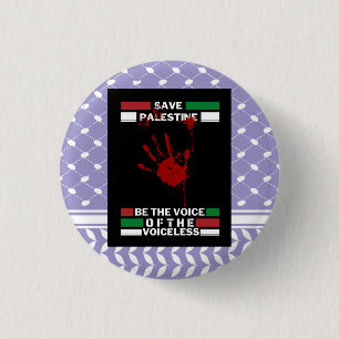 Free Palestine Pin Button in Palestine Flag Theme