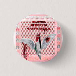 Free Palestine Pin, Palestinian Scarf Theme  3 Cm Round Badge