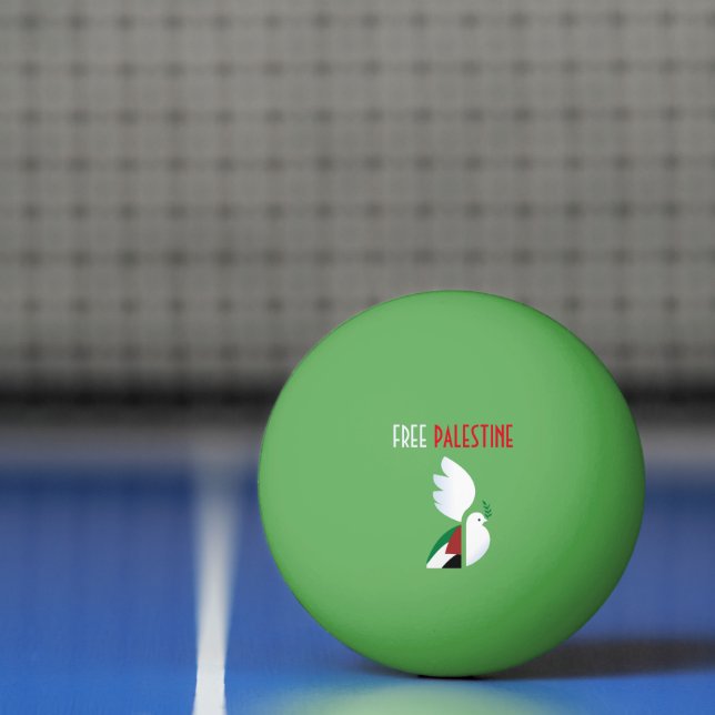 Free Palestine Ping Pong Ball – Pro Justice (Net)
