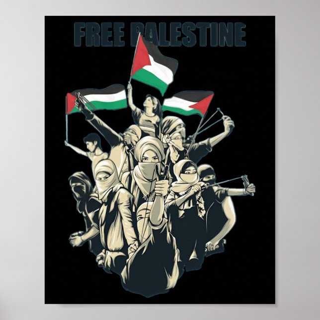 Free Palestine  Poster (Front)