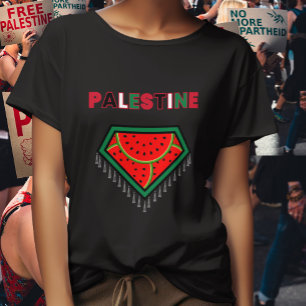 Free Palestine Protest T-Shirt - Watermelon Tee