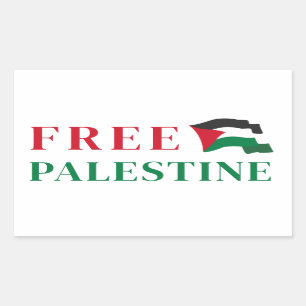 free palestine Rectangular Sticker