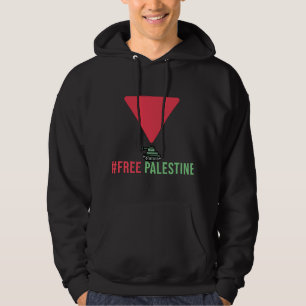 Free Palestine Red Triangle Hoodie