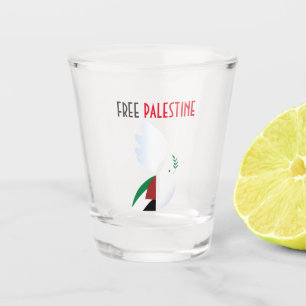 Free Palestine Shot Glass