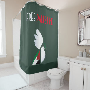 Free Palestine Shower Curtain