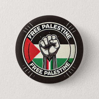 Free Palestine Solidarity Pin Badge