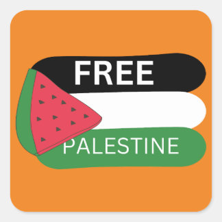 free palestine square sticker