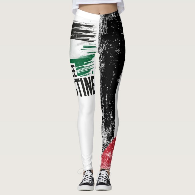 Free Palestine Stand with Palestine Leggings (Front)