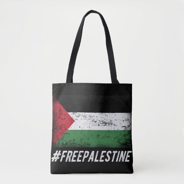 Free Palestine Stand with Palestine Tote Bag (Front)