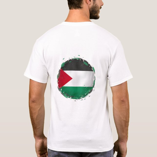  Free Palestine , stop the war T-Shirt (Back)