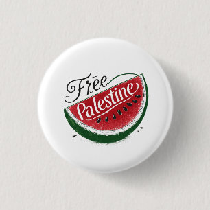 free Palestine Watermelon 3 Cm Round Badge