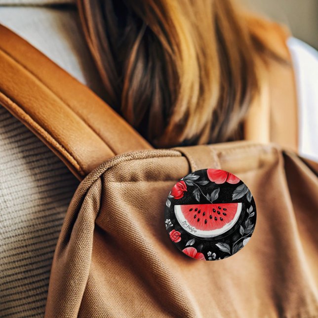 Free Palestine Watermelon 3 Cm Round Badge (Free watermelon Button Pin)