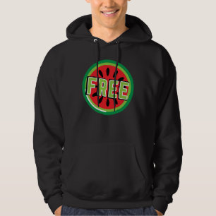 Free Palestine watermelon- Freedom for Palestinian Hoodie