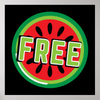 Free Palestine watermelon- Freedom for Palestinian