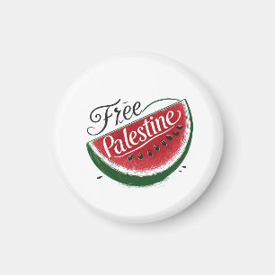 free Palestine Watermelon Magnet