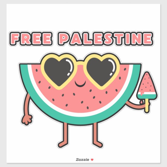 free palestine Watermelon Palestine cute colourful (Sheet)