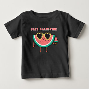 free palestine Watermelon Palestine cute colourful Baby T-Shirt