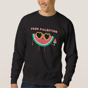 free palestine Watermelon Palestine cute colourful Sweatshirt