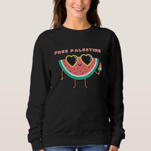 free palestine Watermelon Palestine cute colourful Sweatshirt