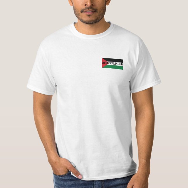 Free Palestine Where is DJ Khaled? T-Shirt (Front)