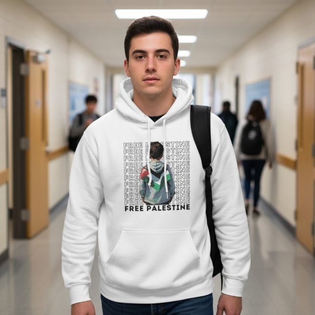 FREE PALESTINE white Hoodie (Creator Uploaded)