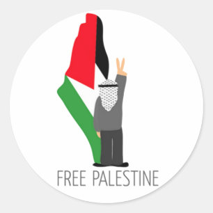 Free Palestine with the right of return Classic Round Sticker